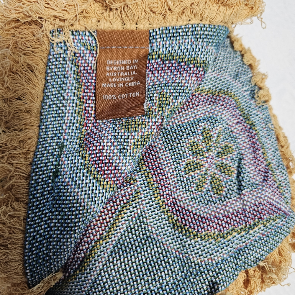 Wandering Floral Patterned Throw with Fringe - Picture 11 of 12